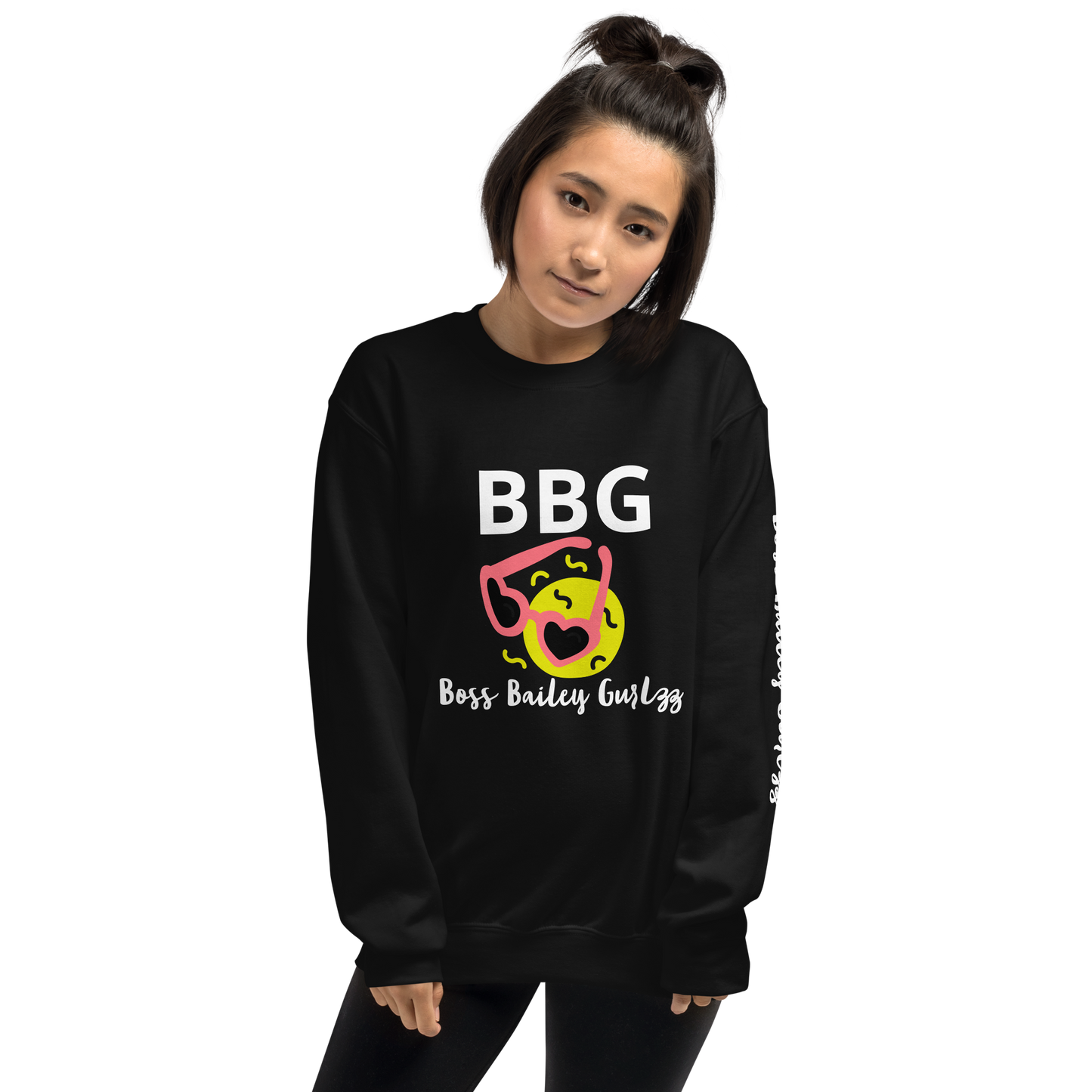 Boss Bailey Gurlzz Heart Emoji Unisex Sweatshirt