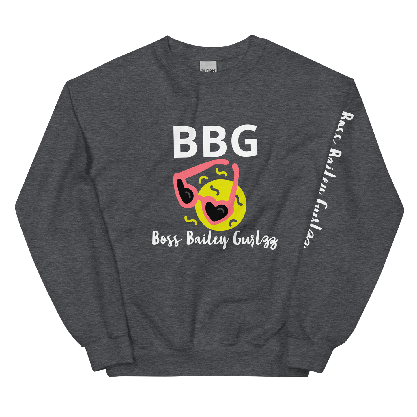 Boss Bailey Gurlzz Heart Emoji Unisex Sweatshirt