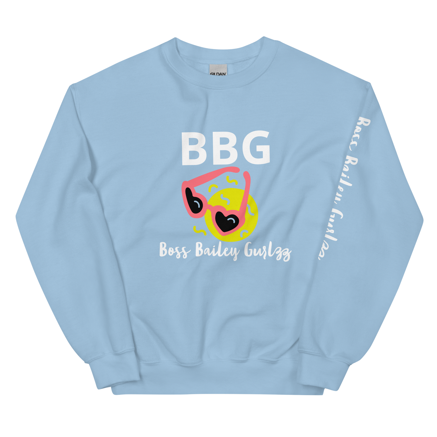 Boss Bailey Gurlzz Heart Emoji Unisex Sweatshirt
