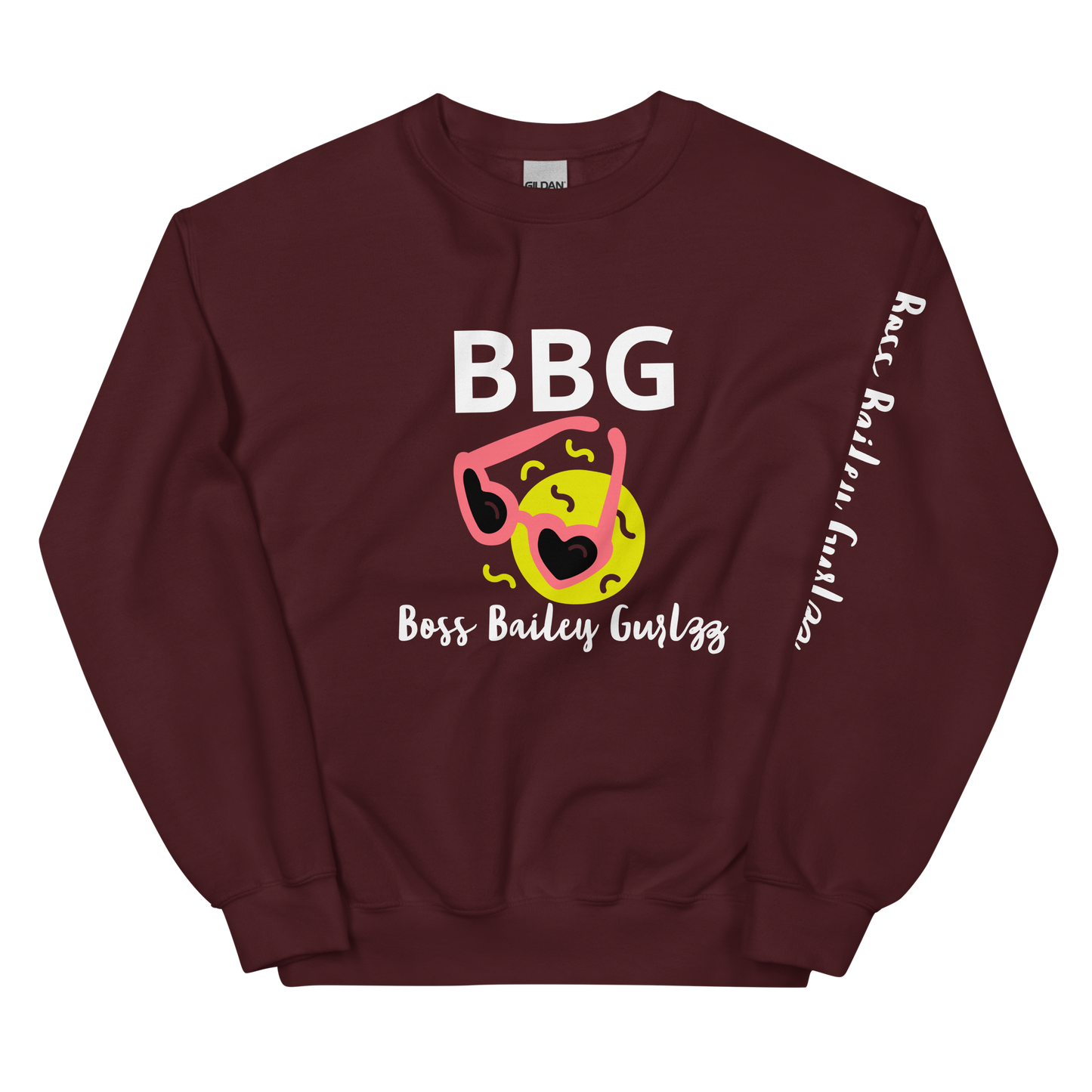 Boss Bailey Gurlzz Heart Emoji Unisex Sweatshirt