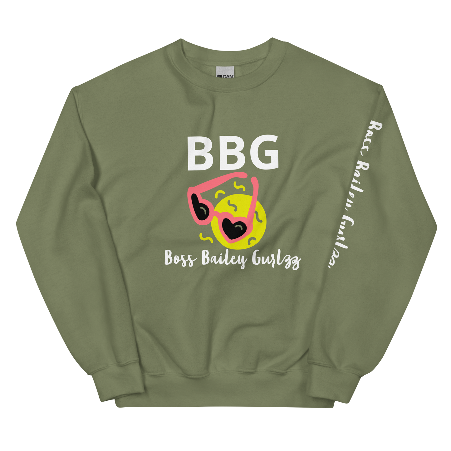 Boss Bailey Gurlzz Heart Emoji Unisex Sweatshirt