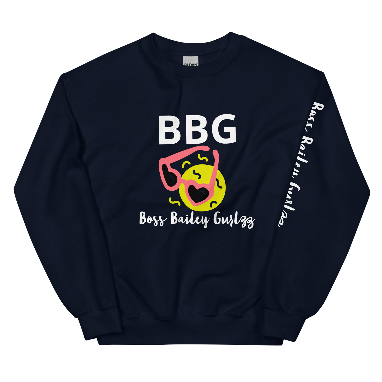 Boss Bailey Gurlzz Heart Emoji Unisex Sweatshirt