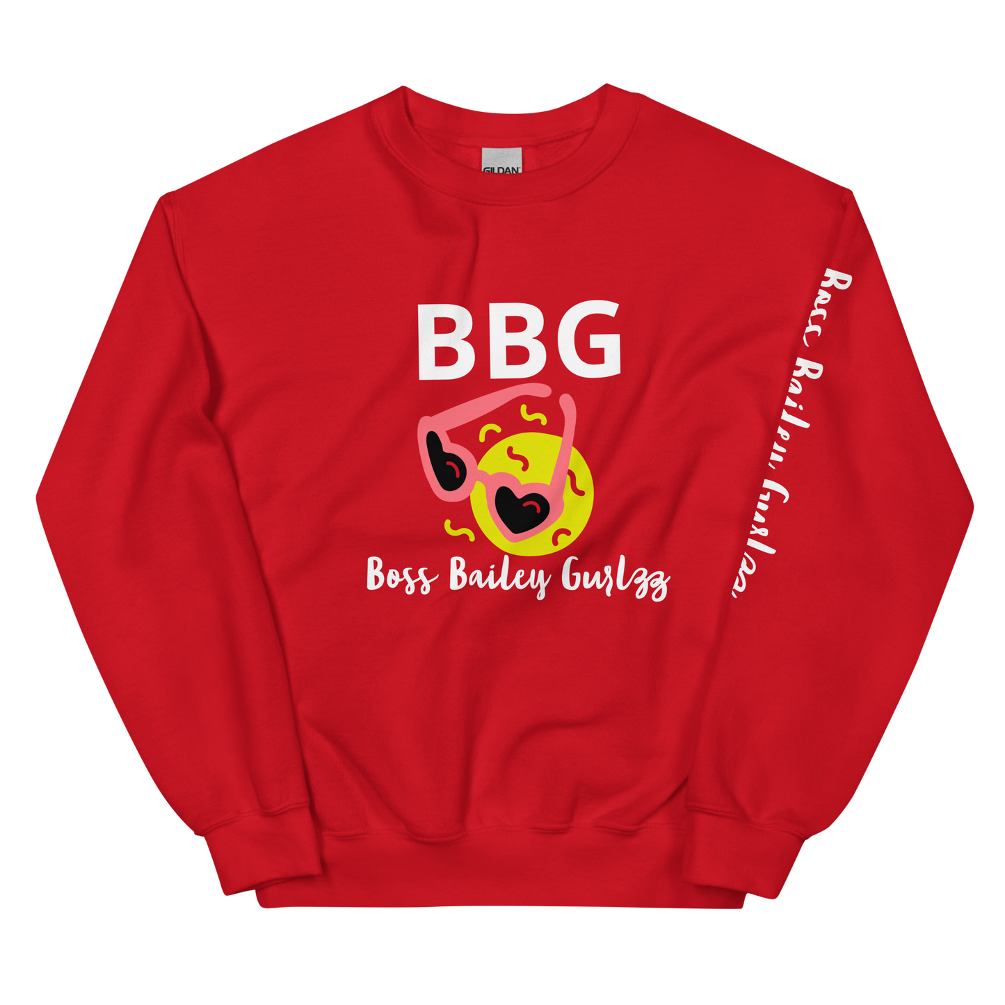 Boss Bailey Gurlzz Heart Emoji Unisex Sweatshirt