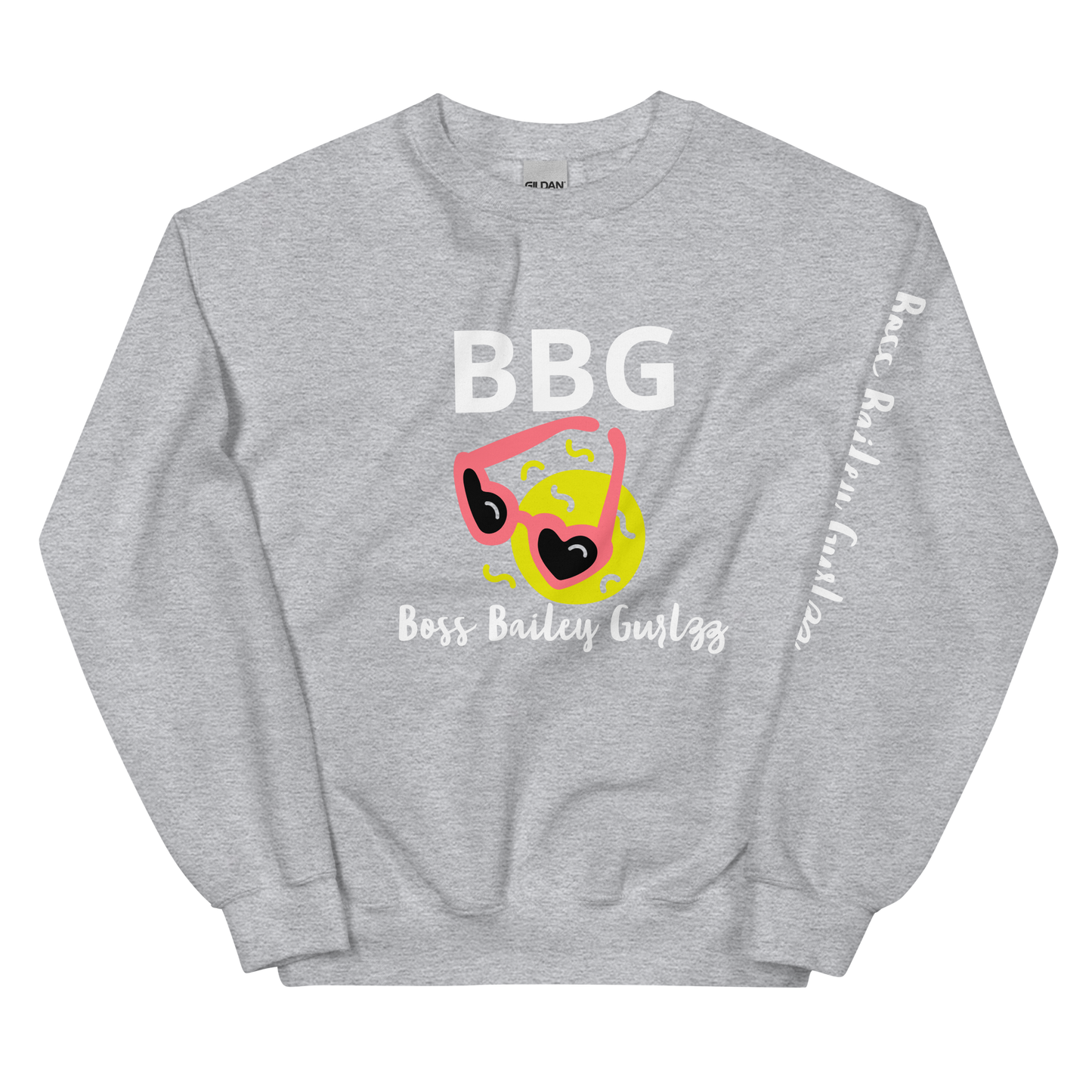 Boss Bailey Gurlzz Heart Emoji Unisex Sweatshirt