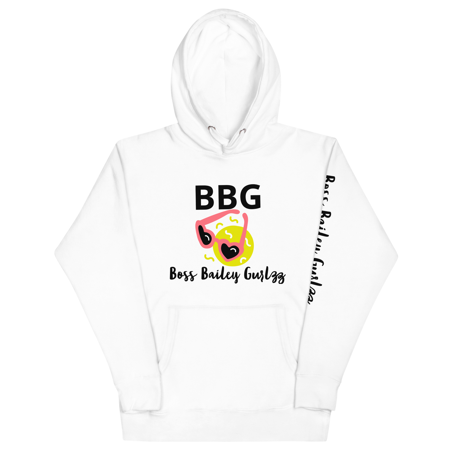 Boss Bailey Gurlzz Sunglasses Emoji Unisex Hoodie